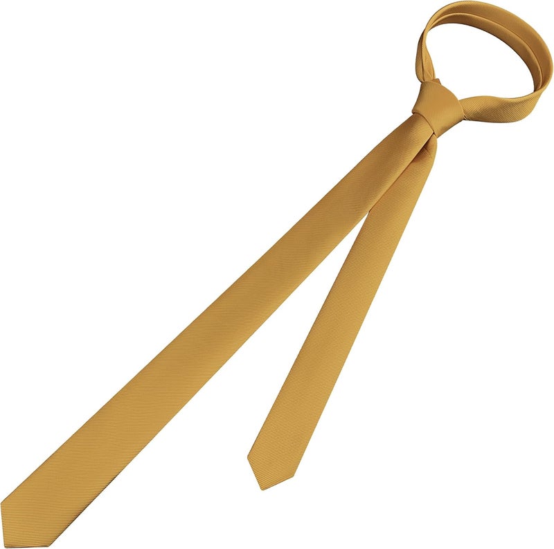 Branduce Men's Skinny Ties Solid Color Formal Neckties 1.58" (4CM) Slim Ties For Men - Image 4